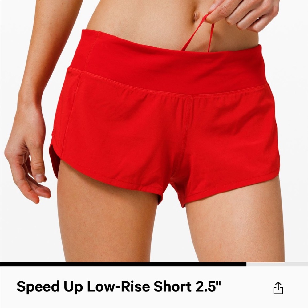 Lululemon speed shorts
